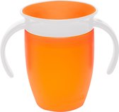 Munchkin Miracle® de originele trainer cup- oefenbeker oranje- anti lekbeker - 207 ml