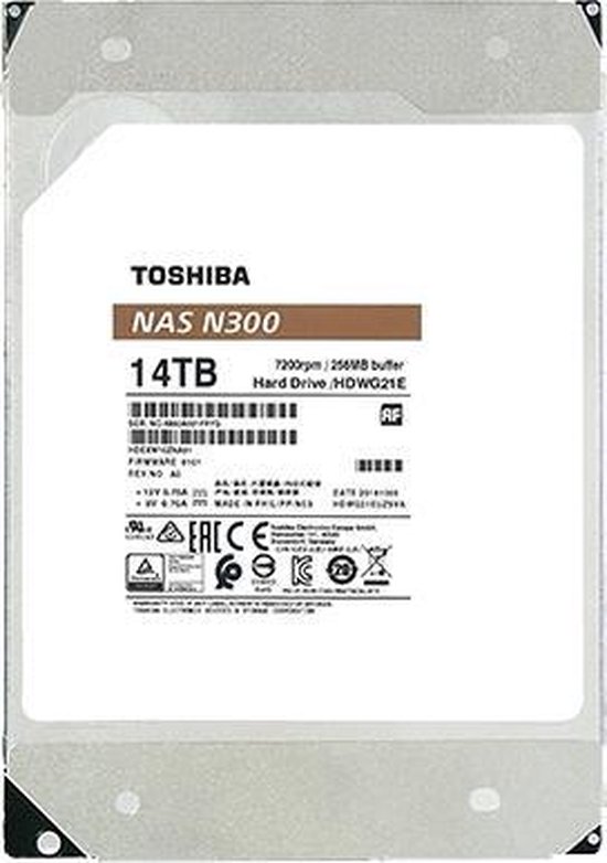 Toshiba N300 NAS Hard Drive 14 TB