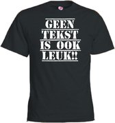 Mijncadeautje T-shirt - Geen tekst is ook leuk - Unisex Zwart (maat XXL)