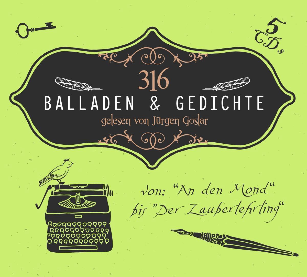 316 Balladen & Gedichte Von An