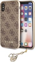 iPhone Xs/X hoesje - Guess - Bruin - Kunstleer