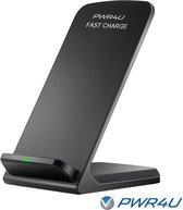 Draadloze lader - Wireless Fast charger - staand model - geleverd met adapter - geschikt voor o.a. Samsung Galaxy en iPhone modellen