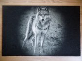 Deurmat 40x60 Wolf