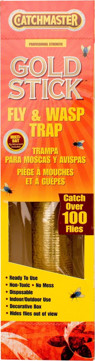 Fly & Wasp Gold Stick + traktatie - 25 cm