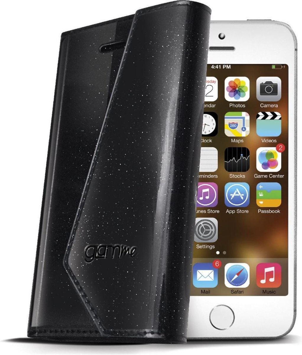Celly - Lady Wally booktype hoes - iPhone 5 / 5s - zwart