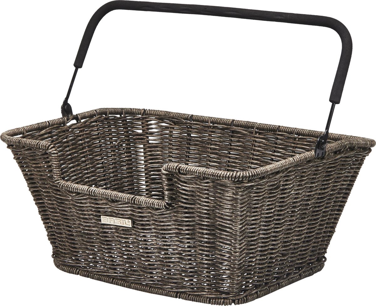 Panier Vélo Basil CAPRI - Look Rotin, Marron, Pour Vélo, Neuf En Boîte