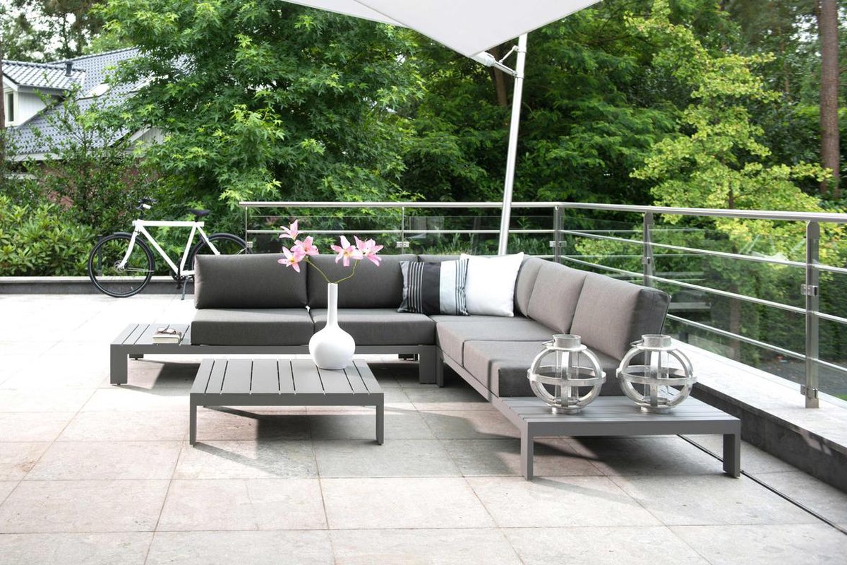 4 Seasons Outdoor Ocean table basse 90 x 90 cm - gris ardoise