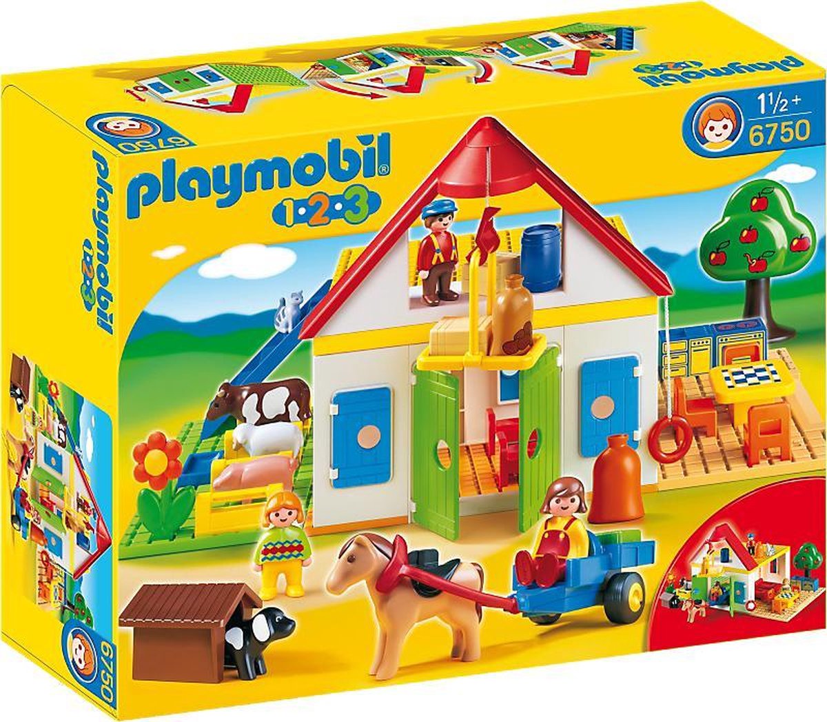 PLAYMOBIL 123 Grote Boerderij - 6750 | bol.com