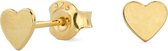 ARLIZI 0798 Oorbellen Hartje Oorknoppen - Dames - 925 Zilver Verguld - 5 mm