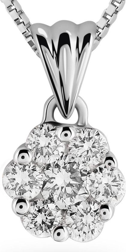 Orphelia HD-4209 - Hanger - 18 Karaat Witgoud / Diamant 0.22 ct