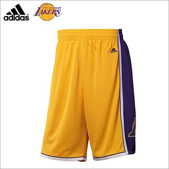 Adidas NBA Basketbal Short Los Angeles Lakers geel/paars maat XL | bol.com
