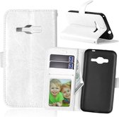 Cyclone Cover wit wallet case hoesje Samsung Galaxy J2 2016
