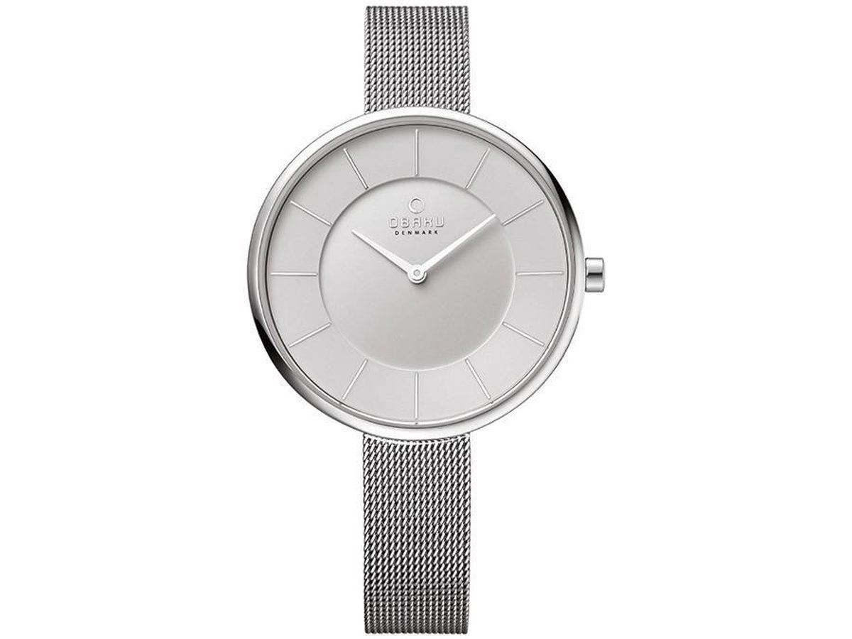 Obaku Denmark V185LXCIMC Horloge - RVS - Zilverkleurig - 38 mm