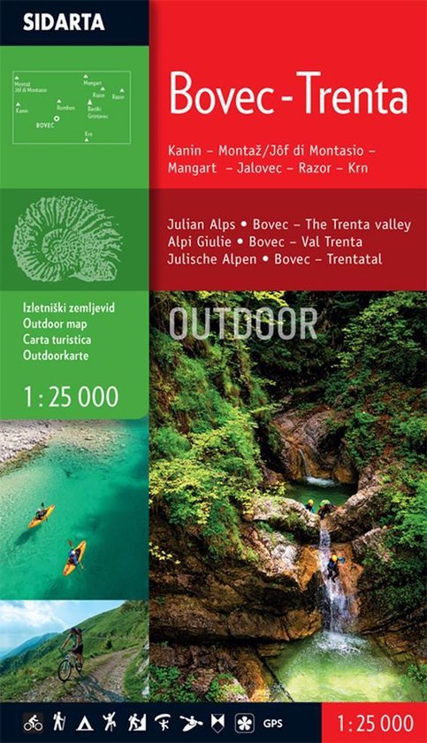 Bovec – Trenta Outdoor wandelkaart Slovenie kaart - cover