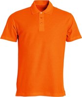 Clique Basic heren polo diep oranje xxl