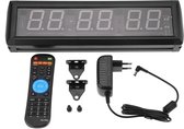 Sport Fitness Interval Timer LED Groot 34 x 10 cm + Afstandsbediening