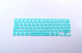 Xssive Toetsenbord cover voor MacBook 12 inch Retina - siliconen - turquoise - NL indeling