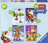 Ravensburger Christmas friends - 4 puzzels van 2+3+4+5 stukjes