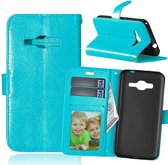 Cyclone Cover blauw  wallet case hoesje Samsung Galaxy J2 2016