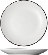 Cosy&Trendy Speckle White Dessertbord - Ø 19.5 cm x 2.5 cm - Set-6