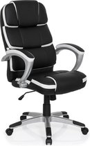 hjh office Gaming Pro By - Bureaustoel - Kunstleder - Zwart / wit