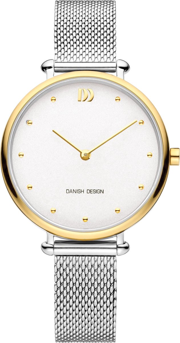 Danish Design Stainless Steel Horloge - Zilverkleurig