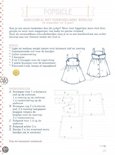 Patronen voor een babyjurk met verwisselbare bandjes, inclusief naaipatronen en benodigdheden.