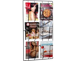 Puhlmann tijdschriftenrek voor aan de wand - Kleur - Zwart U