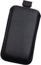 Insteekhoesje zwart pouch van Echt Leer voor Samsung Galaxy M10