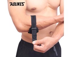 Verstelbare Elleboog Tennisarm brace band - Tennisarm - Golfarm - Badminton - Powerlifting - Volleyball - Elleboog Klachten Bescherming - Universeel - Rood
