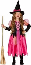 Halloween - Costume / tenue de sorcière rose Shiny Witch pour fille - robe de sorcière 7-9 ans (122-134)