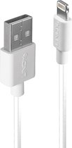 LINDY USB-kabel USB 2.0 USB-A stekker, Apple Lightning stekker 3.00 m Wit 31328
