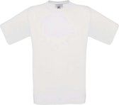 B&C Exact 150 Heren T-shirt White Maat XL (onbedrukt - 5 stuks)