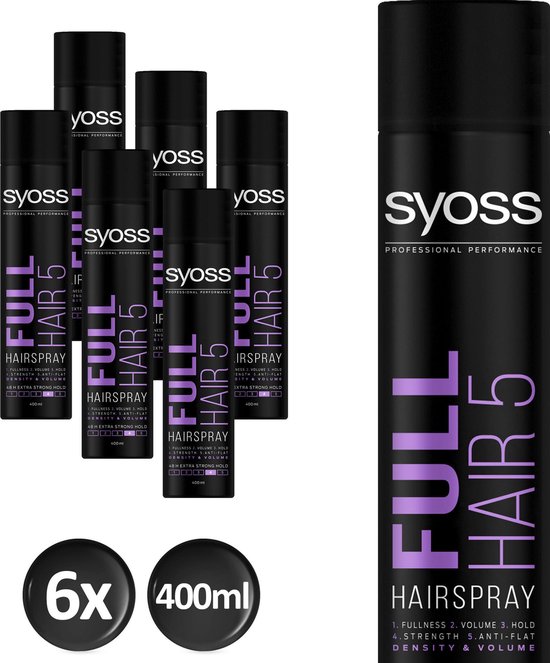 Syoss Styling-Hairspray Full Hair 5 6x | bol.com