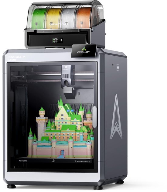 Creality K2 Plus Combo 3D Printer - 600mm/s Hoge Snelheidsprinten - Met 4-Kleuren Filamentdroogbox