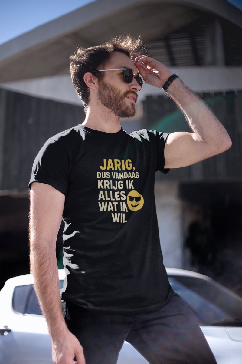Krijg Wat Ik Wil - Verjaardag T-shirt Zwart - Grappig T-shirt - Maat M - Verjaardag Cadeau Mannen - Limited Edition