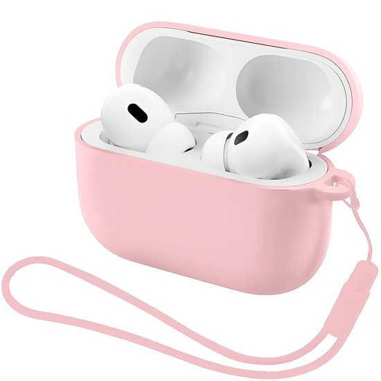 Studio Air® Airpods Hoesje Pro 3 Siliconen Case - Roze - Soepel Airpod Hoesje voor Airpods Pro 3 (2025)