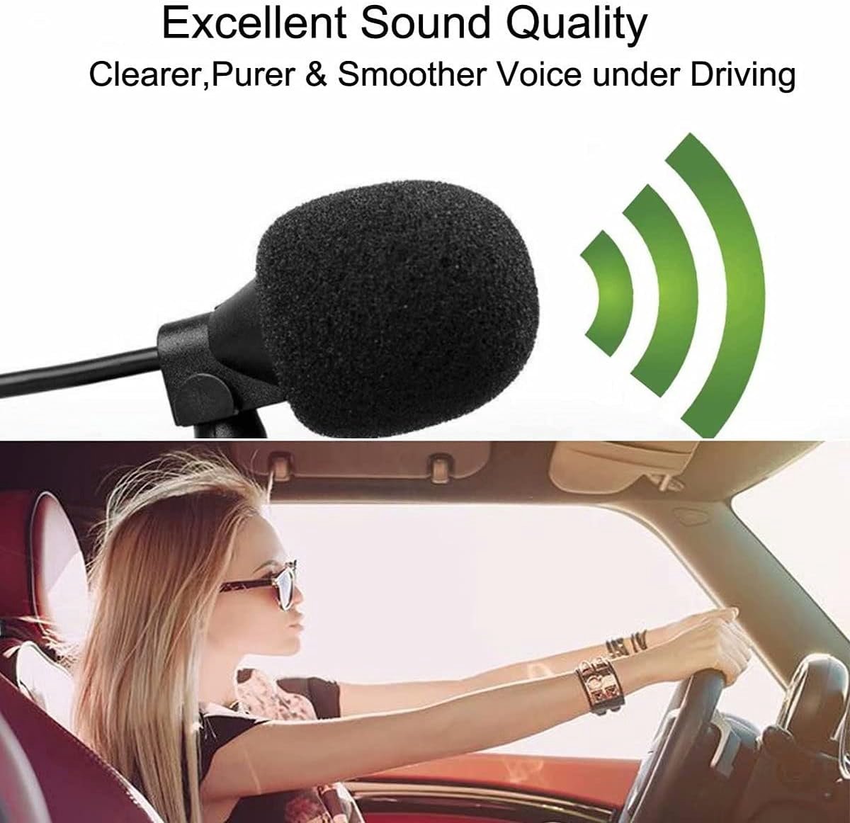 Microfoon 2,5 mm externe microfoon geschikt voor Pioneer autoradio auto host Bluetooth audio stereo DVD GPS, plug and play – foto 5