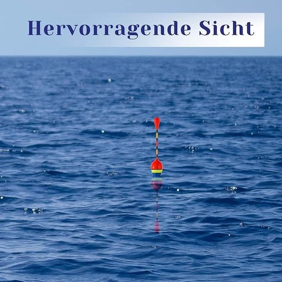 10-Delige dobberset - Visdobbers - Dobberset - Forel - Visstoppers - Gemaakt van duurzaam schuim - Visaccessoires - Geschikt voor alle soorten vissen van Merkloos — afbeelding 2