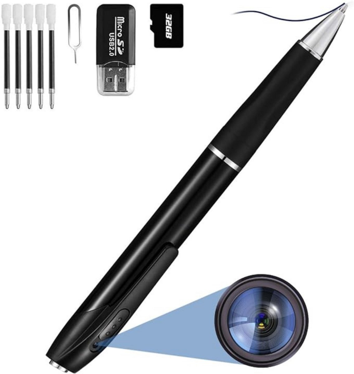 Lexium Verborgen Camera - Spionage Camera - Geheime Camera - Spy Camera - Spycamera - Spion Camera - Verborgen Mini Camera - Spy Camera Mini - Afluisteren - Afluisterapparatuur