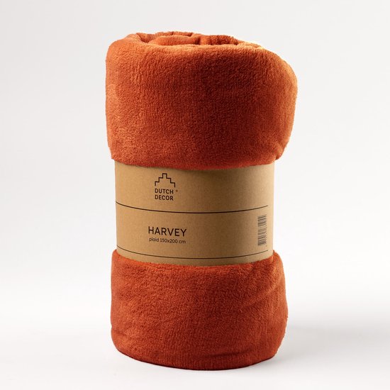 Dutch Decor Plaid Harvey 150x200 cm orange