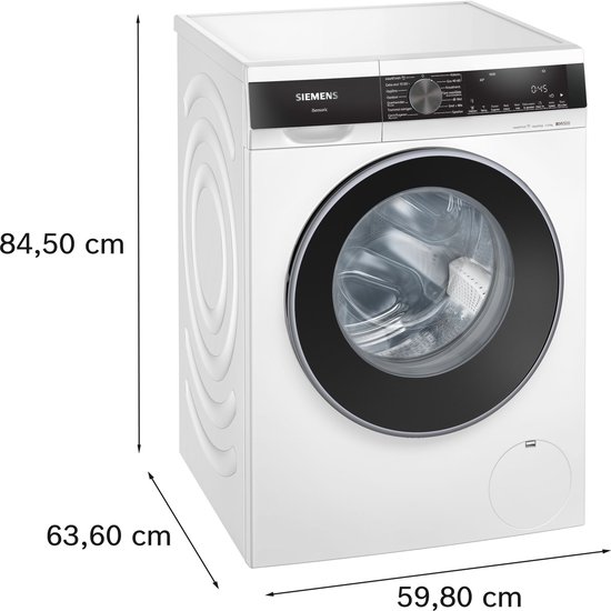 Siemens WG46G2Z8NL - iQ500 - Wasmachine - Wasmachine met stoom - 1600 rpm - 9 kg - smartFinish: vermindert kreukels tot 50% - speedPack L: verkort wasprogramma's met varioSpeed