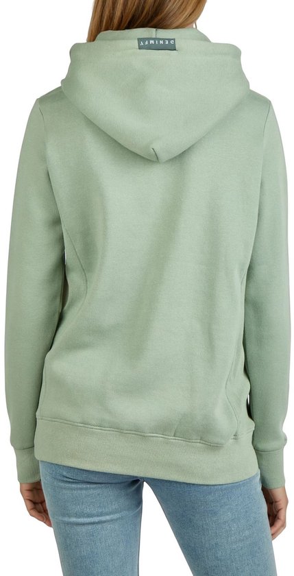 DENIMFY Pull femme DFEmma coupe régulière Vert XL Adultes Sweat à capuche Sweat à capuche