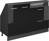 Zwart hoogglans/Antraciet
