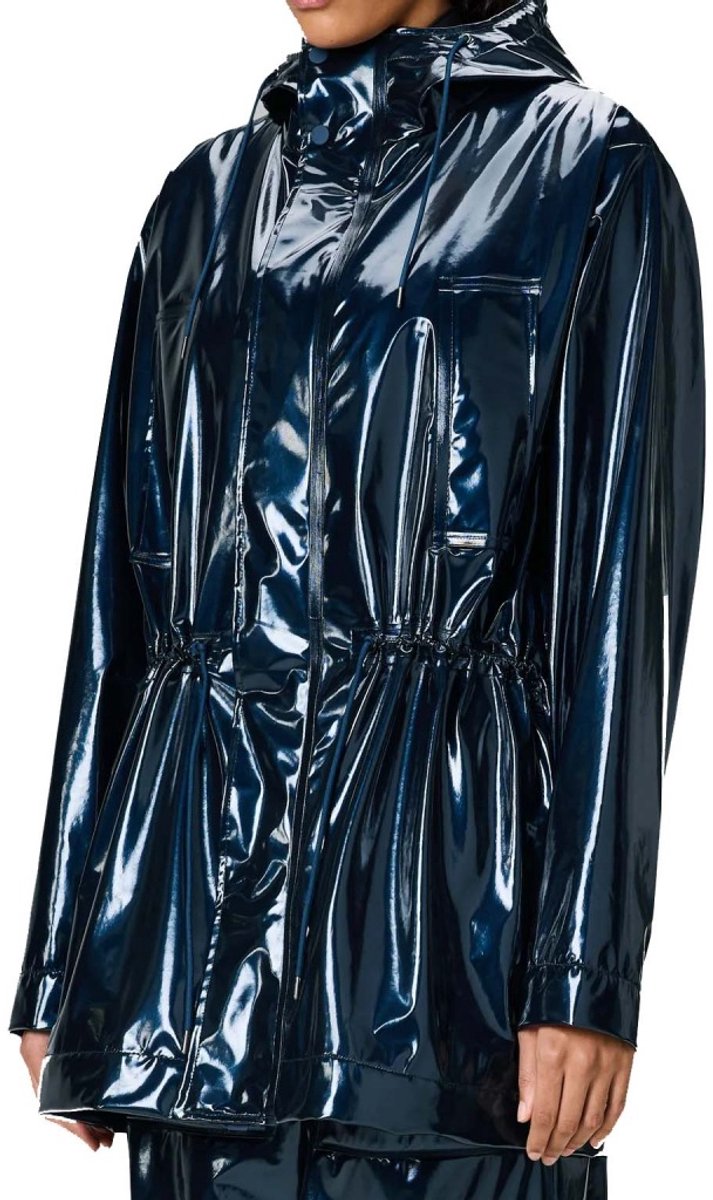 RAINS BOLD LONG JACKET W3 Blauw M EU