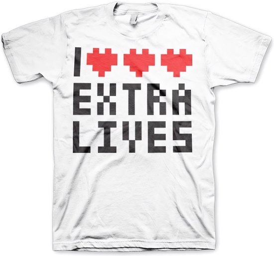Hybris I Love Extra Lives T-Shirt White-M