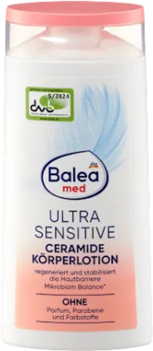 Balea Med - Bodylotion Ultra Sensitive Ceramide | 1x 250 ml - Bevat sheaboter en amandelolie
