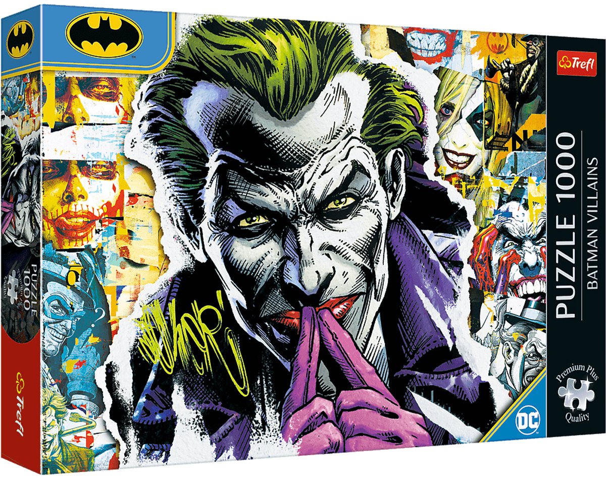 Trefl legpuzzel Joker Batman 1000 stukjes Premium Plus kwaliteit.