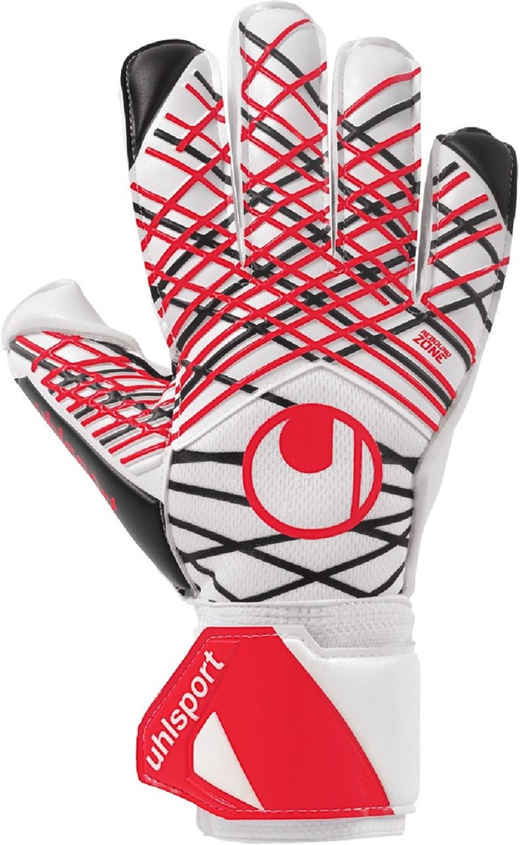 Uhlsport Torwarthandschuhe Absolutgrip 1011365 Weiß/Schwarz/Rot-9,5