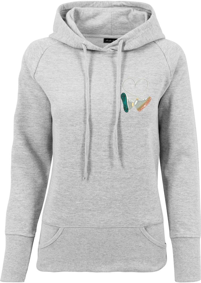 Mister Tee Ladies Kicks Love EMB Hoodie/trui S Grijs